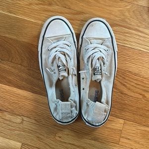 Size 6 Light Grey Converse Slip-Ons
